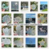 Daisy Suncatcher, Sun Catcher Sticker, Smiley Face, Good Vibes, Rainbow Maker, Window Decal, Window Sticker, Prism Suncatcher, Fall Decor
