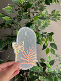 Boho Butterfly Suncatcher Sticker, Window Decal, Window Sticker, Window Film, Rainbow Maker, Celestial Sticker, Magical Sticker, Car Decal