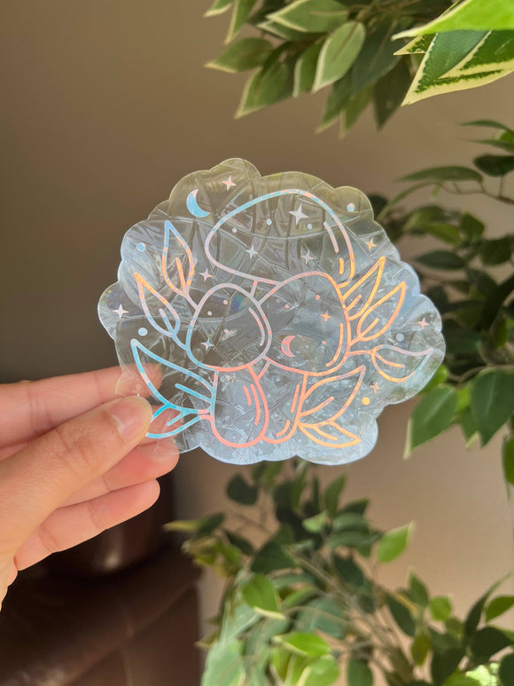 Celestial Mushroom Sun Catcher Sticker, Mushroom gift (Copy) (Copy)